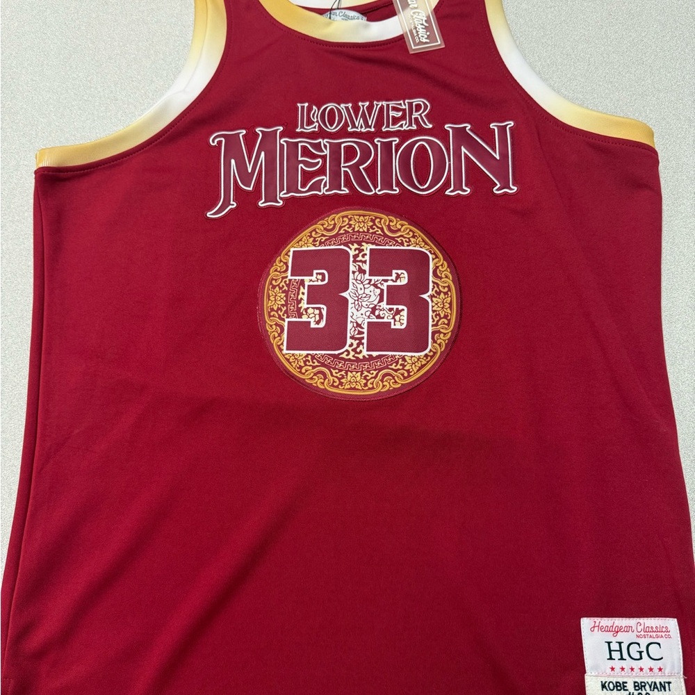 Kobe Bryant - Lower Merion Red Basketball Jersey